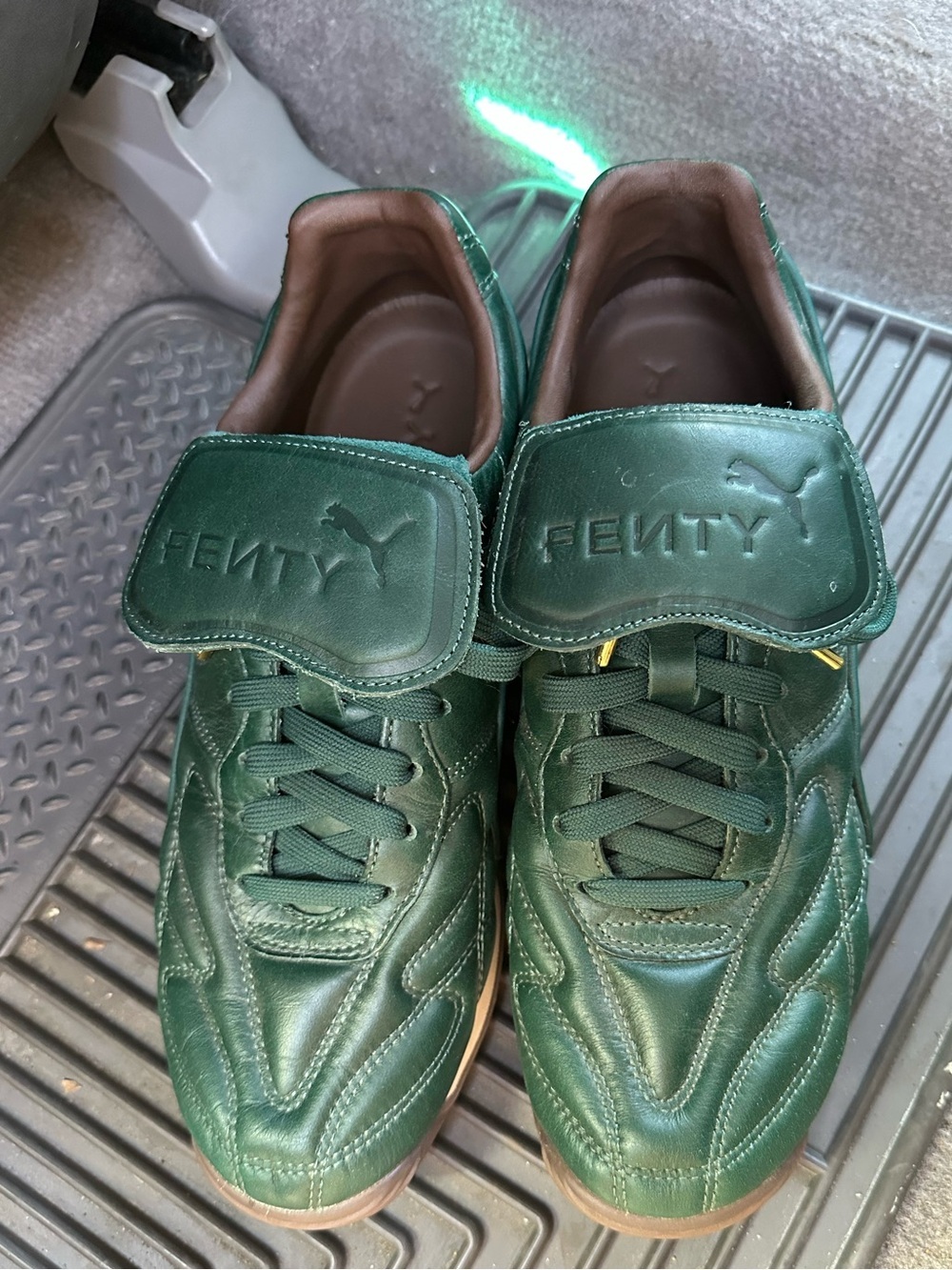 PUMA x Fenty Avanti L sneakers in the Dark Myrtle green color size 10